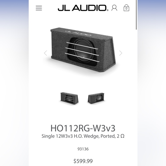 Jl audio subwoofer box and speaker 10 inch - Picture 1 of 9